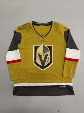 Vegas Golden Knights Fanatics Women's Gold Home Premier NHL Hockey Jersey